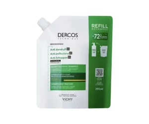 Vichy Dercos Shampooing Recharge Anti-Pelliculaire DS Cheveux Secs 390 ml