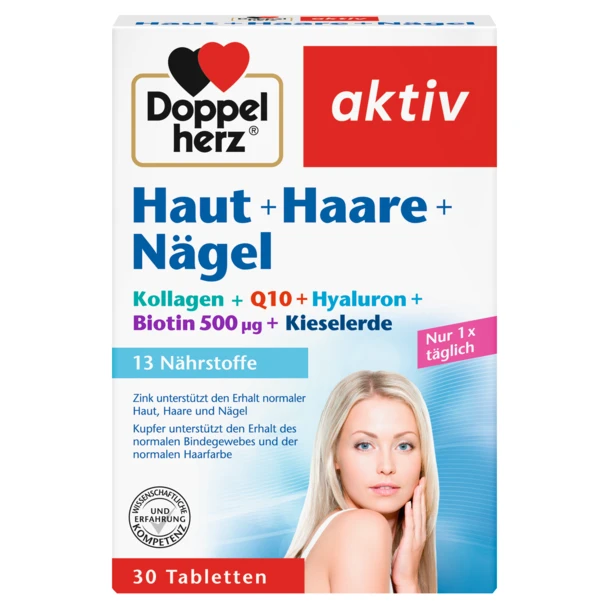 HautHaareNaegel_30_fr Doppelherz aktiv Haut Haare Nägel 30 Comprimés