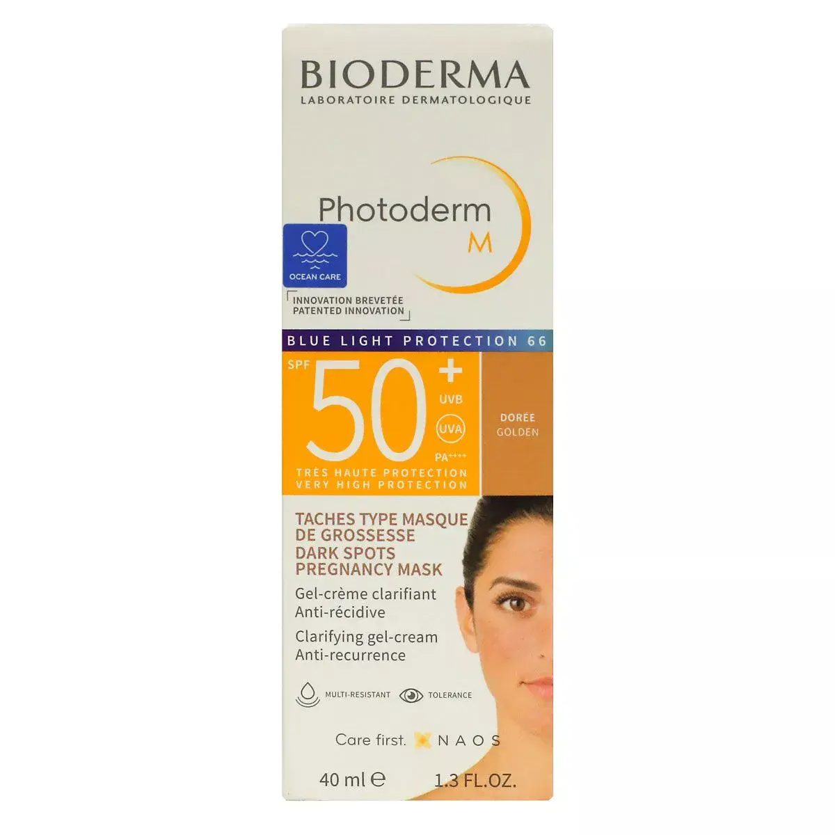 photoderm-m-doree-spf50-40ml- Bioderma Photoderm M protection solaire teintée UVA UVB
